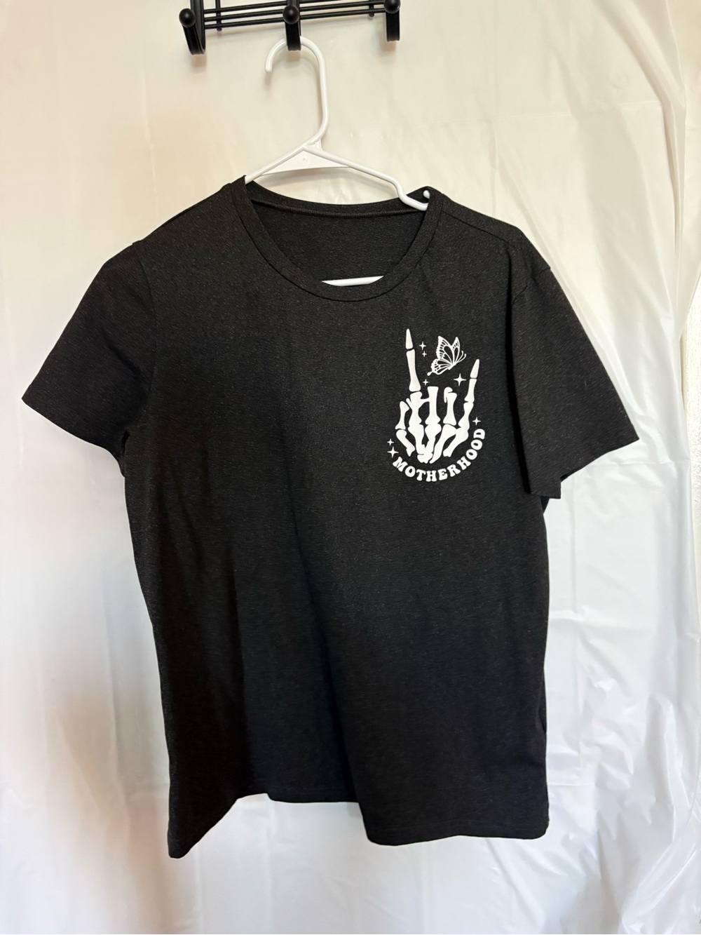 Motherhood Graphic Tee - Black Crewneck T-Shirt
